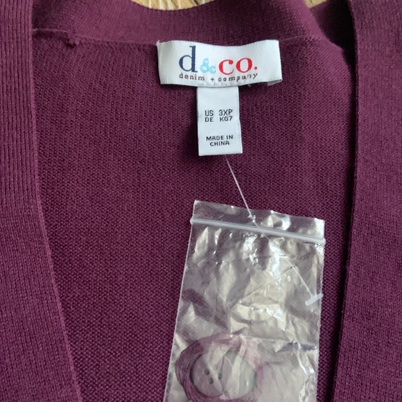D&CO long cárdigan size 3XP - Picture 3 of 5